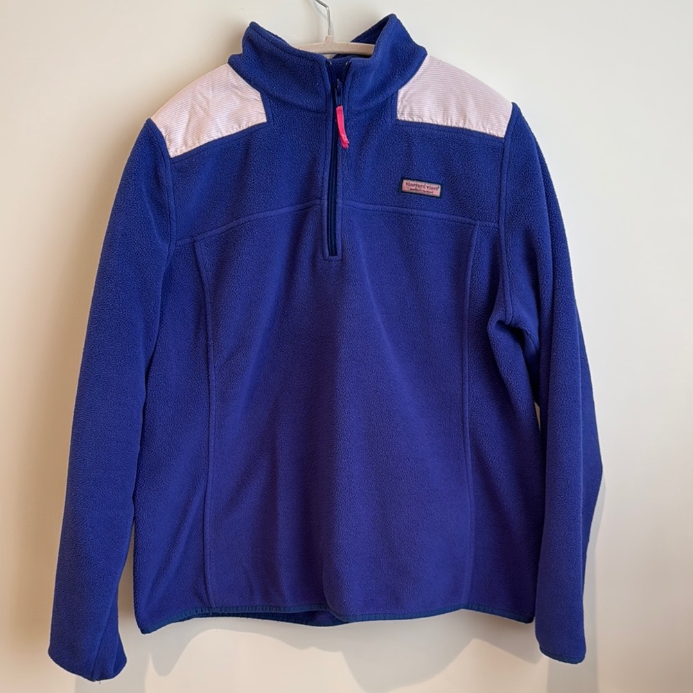 Vineyard Vines Blue Fleece Pullover